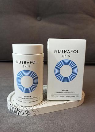 Дієтична добавка проти акне nutrafol clear skin acne supplement for women 120 капсул