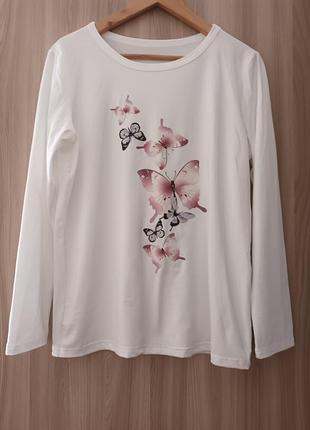 Нова жіноча блуза з принтом "метелики "