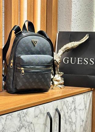 Рюкзак женский мужской черный guess рюкзак гесс унисекс