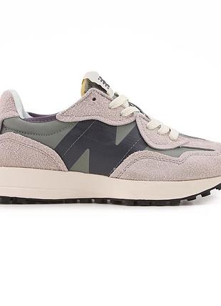 Кроссовки женские new balance 327 beige grey black