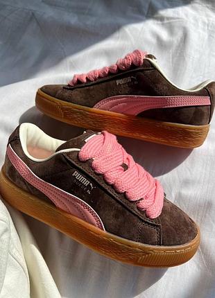 Puma suede xl brown/pink