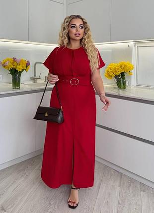 Жіночий одяг, цікаве плаття з поясом 46-60