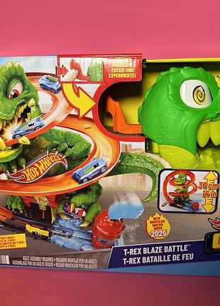 Ігровий набір hot wheels city атака вогняного ті-рекса