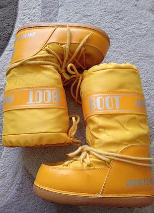Снігоходи жовті мун бути snowflake boot розмір 38 40
