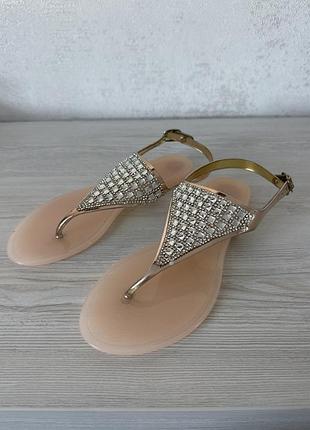 Босоніжки гумові зі стразами