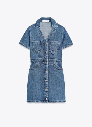 Сукня жіноча блакитна джинсова zara new