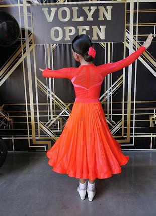 Платье для бальных танцев ювеналы 134-140 chrisanne. бейсик 2 юбки