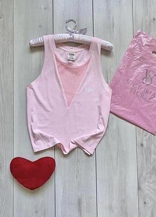 Майка victoria's secret з круглим вирізом та прямим низом розмір m