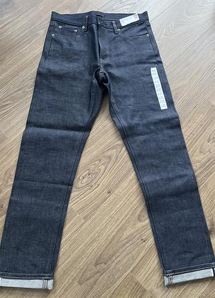 Джинси чоловічі темно-сині uniqlo slim fit, розмір 31х32