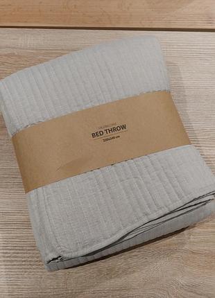 Покривало 220 х 240 см. на подарунок плед декор стьобане на ліжко тонке ikea класне ковдра євро