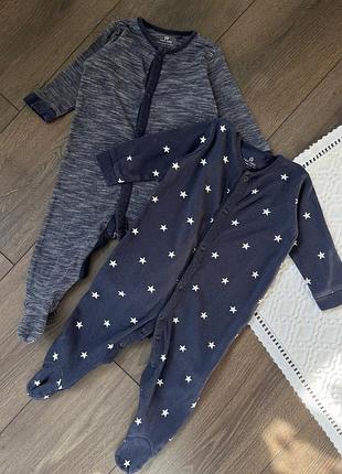 Набір сліпів next некст темно сині з зірочками для хлопчика 6-9 міс 74 см