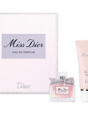 Набір парфумована вода та крем для тіла dior miss dior
