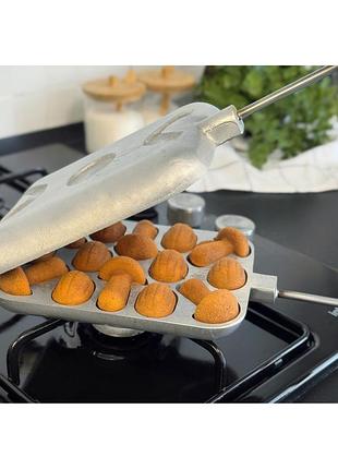 Форма алюмінієва для випікання печива на плиті горішниця горішки та грибочки | 86564