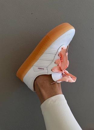 Кросівки жіночі adidas samba platform білі