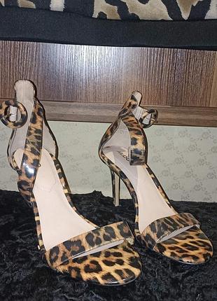Босоножки с леопардовым принтом. aldo