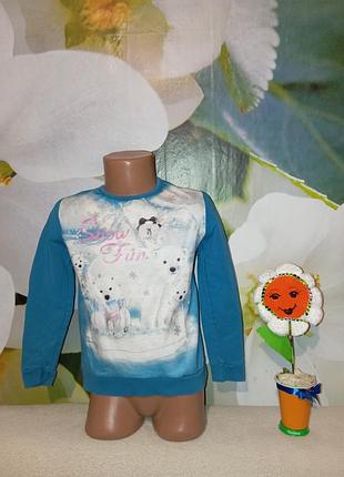 Красивый свитшот с межвежатами от бренда kids