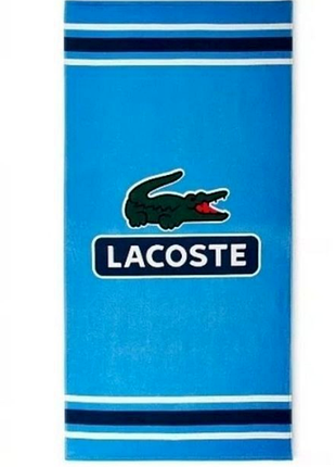 Lacoste банное полотенце crocodail blue