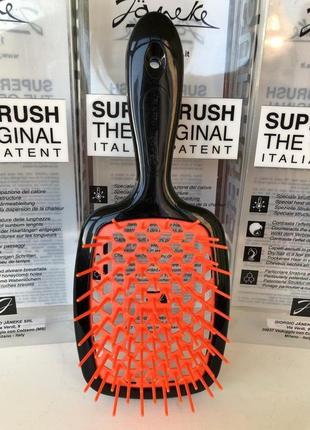 Гребінець janeke1830. чорний з червоним. класика почуттів.