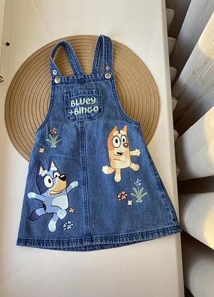 Джинсовий сарафан george для дівчинки 18-24 місяців