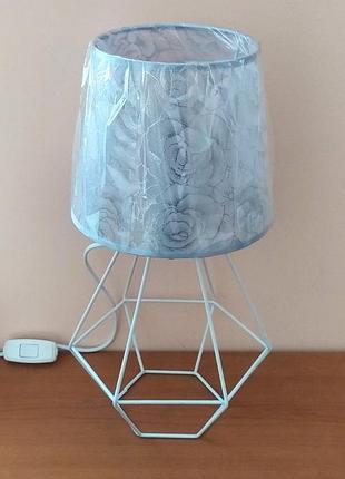 Настільна лампа світильник нічник з абажуром