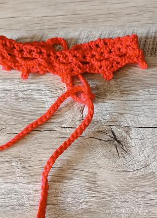 Чокер красный