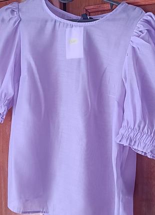 Блузка лаванда органза