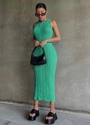 Платье 👗 женское zara стильное базовая трендовая модель