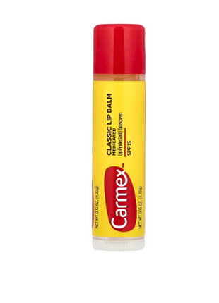 Carmex, класичний бальзам для губ, лікувальний, spf 15, 4,25 г (15 унцій)
