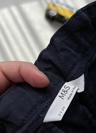 Темно-сині шорти m&s 2-3 роки 2