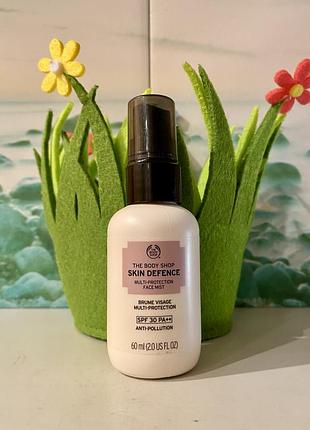 🇬🇧 the body shop мульти сонцезахисний спрей для обличчя skin defence spf 30, 60 мл