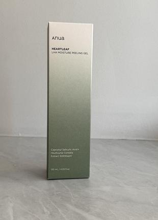 Anua - heartleaf lha moisture peeling gel - гелевий пілінг для обличчя - 120ml