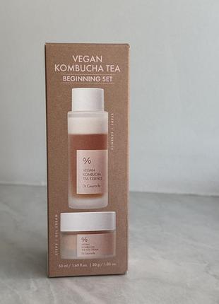 Набір крем + тонер dr.ceuracle vegan kombucha beginning set