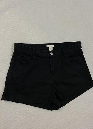 Шорти джинсові h&m чорні m l