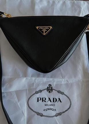 Кожаная сумка prada оригинал