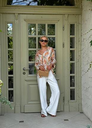 Жіноча легка сорочка тенсел рукав 3/4