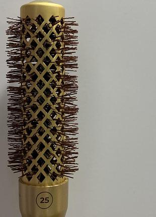Olivia garden брашинг expert blowout shine wavy bristles gold&brown 25 мм