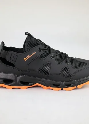 Чорні дихаючі чоловічі текстильні кросівки з сіткою на піні,літні,комфортні,,з сітчастим верхом