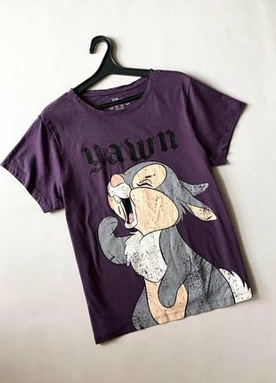 Яркая не обычная, фиолетовая футболка от primarc disney, p.m/l.