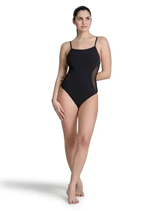 Стильный сплошной / цельный купальник арена arena