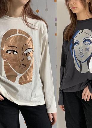 Дитячий лонгслів zara для дівчинки/реглан/детский лонгслив зара на девочку
