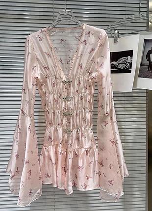 Жіноча  красива сукня  ніжно рожева s m l