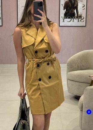 Стильное платье плащ мини