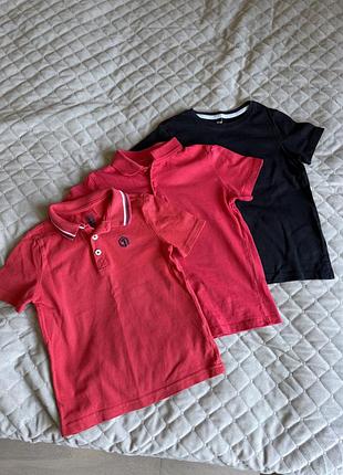 Комплект футболок для хлопчика h&m zara 110-116