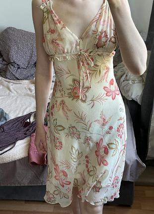 Платье с цветочками marie philippe итальялия