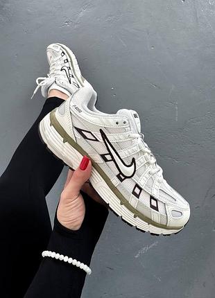 Жіночі кросівки nike p-6000 white black найк білого з чорним кольорів