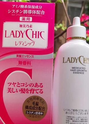 Есенція для росту волосся, без запаху kaminomoto lady chic beauty hair, 180 мл, японія