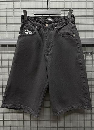Джинсовые шорты stussy черные