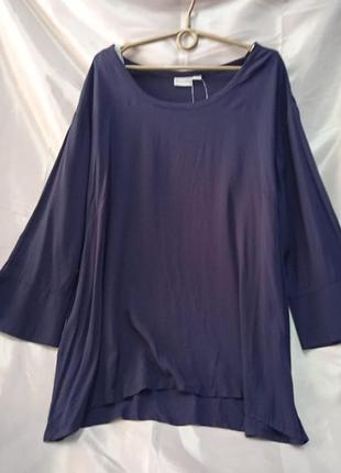 Легка літня віскозна блузка, європейський розмір xxl(52-54)