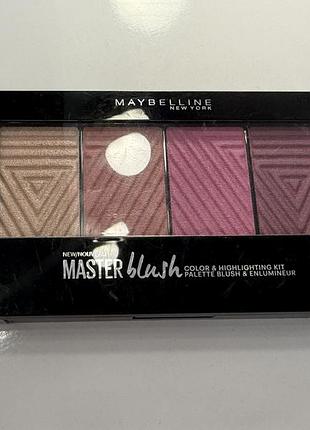 Палетка рум’ян maybelline new york master blush palette rouge