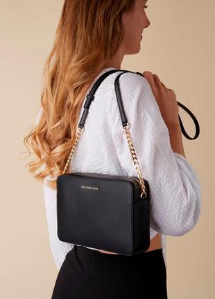 Сумка крос-боді жіноча шкіряна michael kors jet set item оригінал